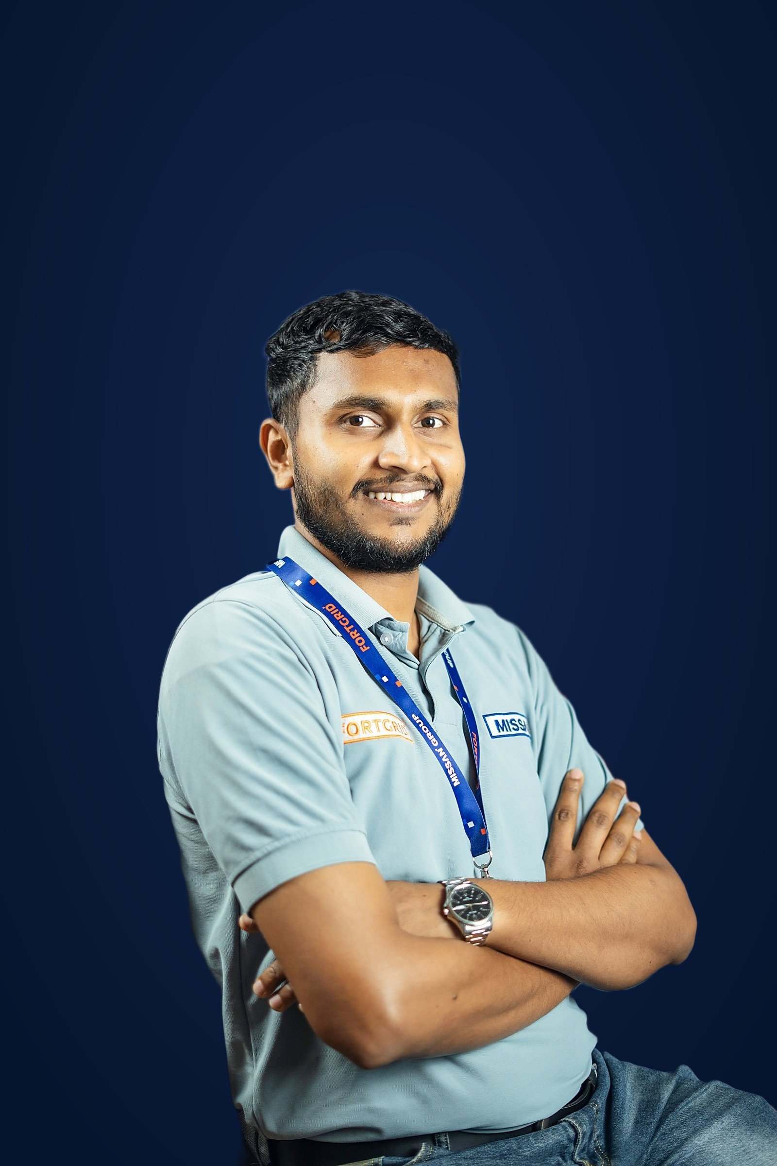 A Missan support engineer at the Sharjah head office