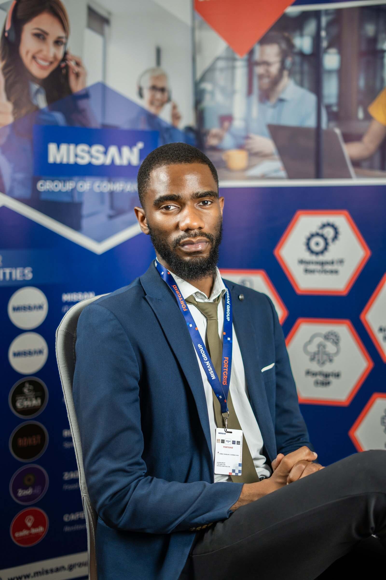 A Missan team member at the Sharjah head office