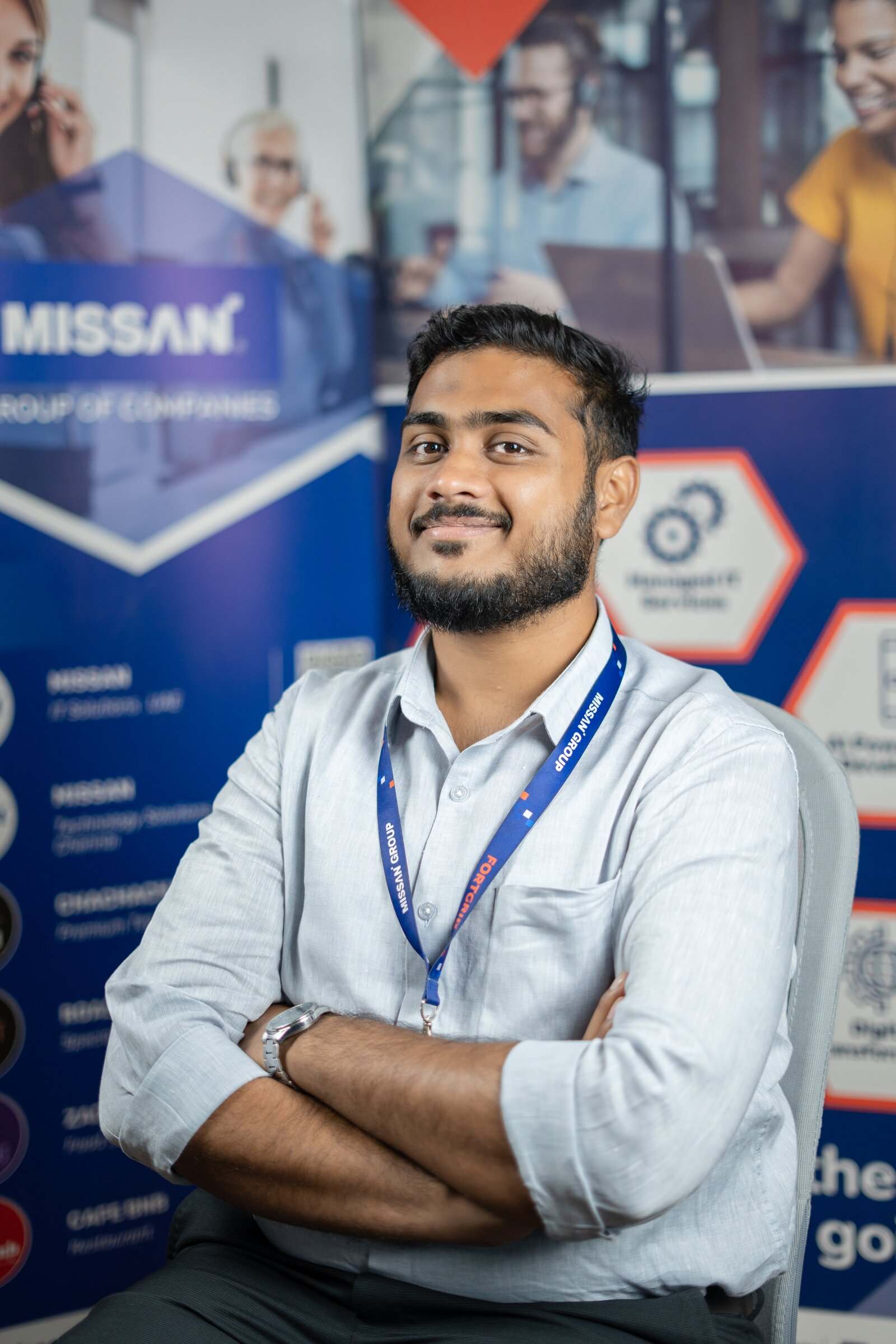 A Missan engineer at the Sharjah head office