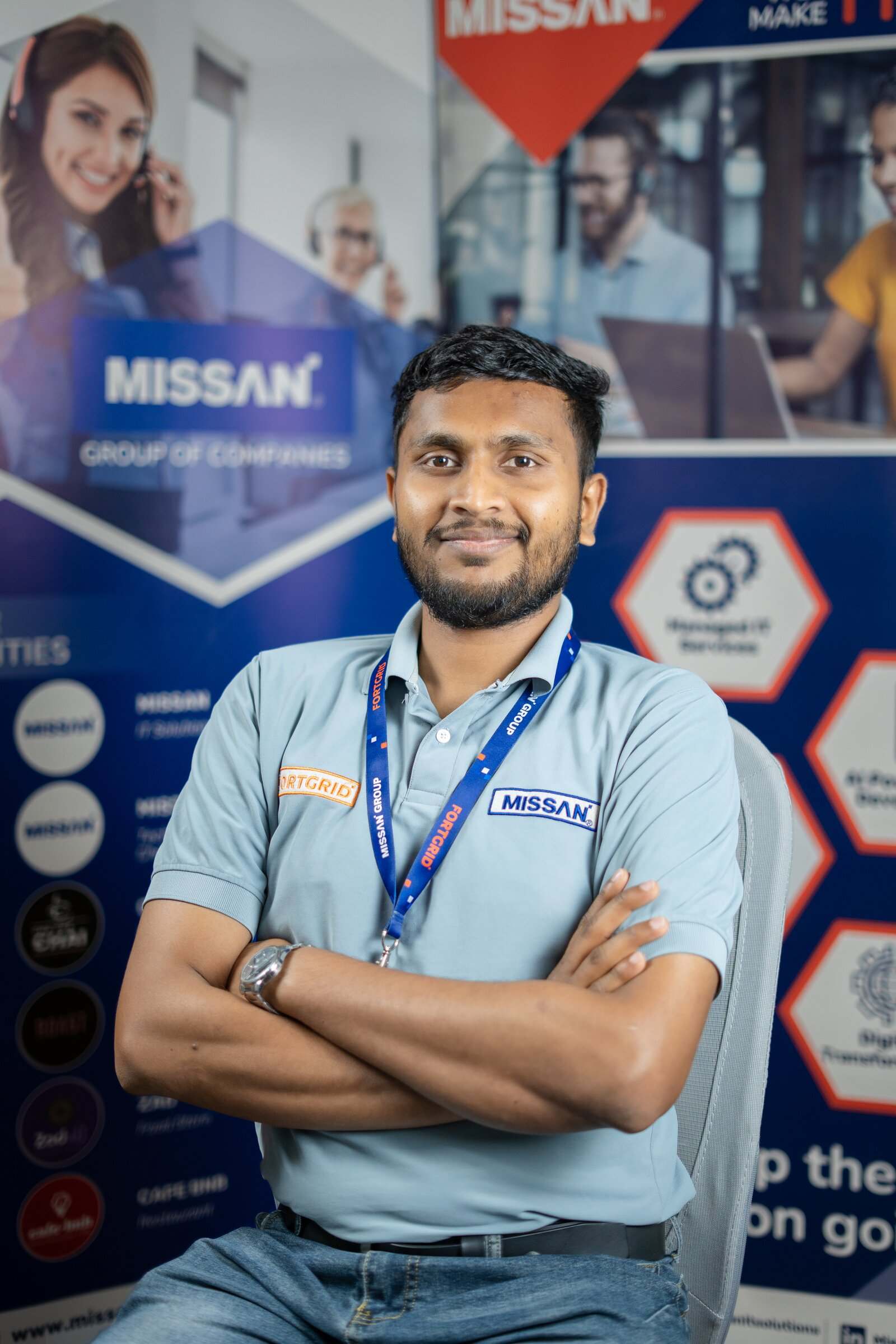 A Missan engineer at the Sharjah head office