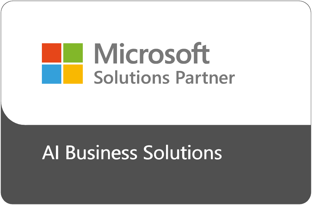 Official Microsoft Solutions Partner badge — AI Business Solutions